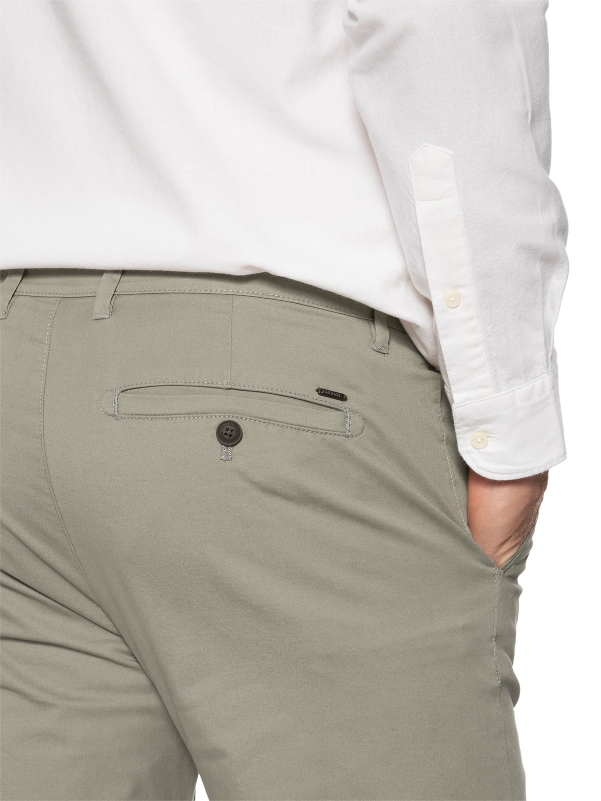 Calça Masculina Chino Slim Clássica Marrom Aramis