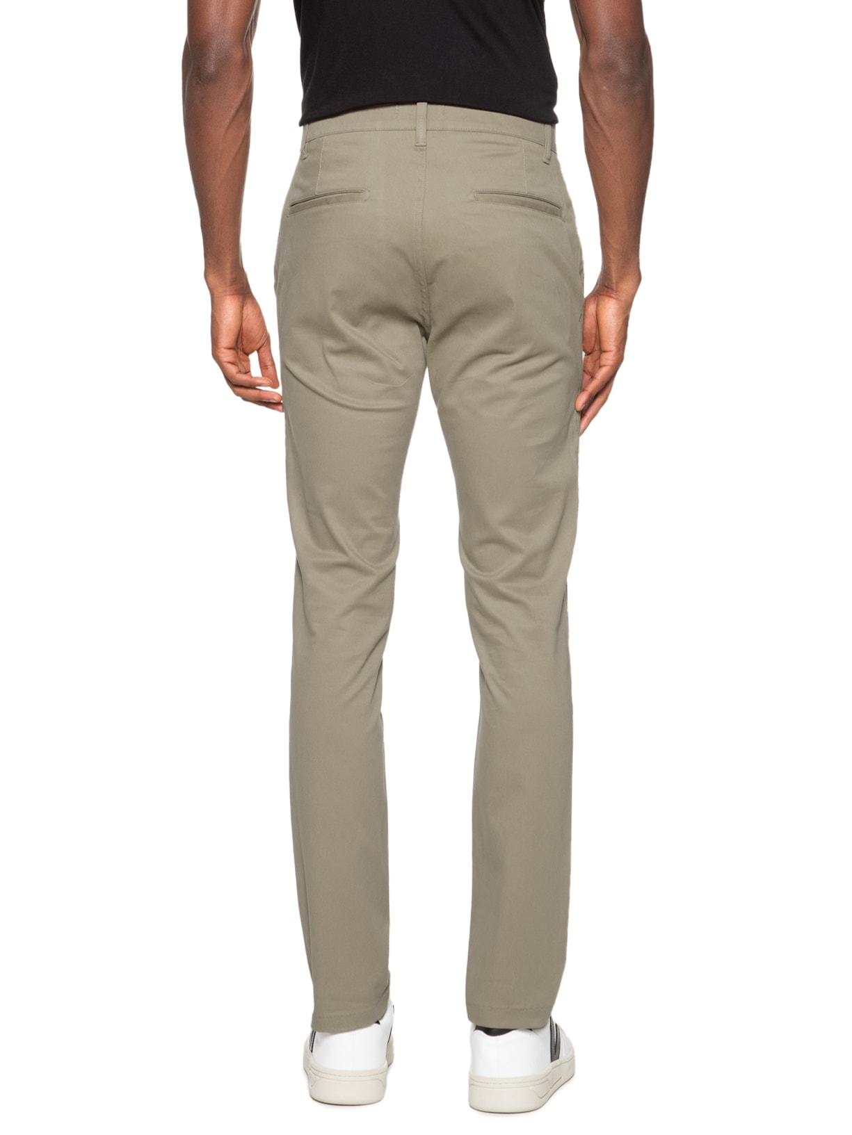 Calça Masculina Chino Slim Fit Color Verde '2 Essential