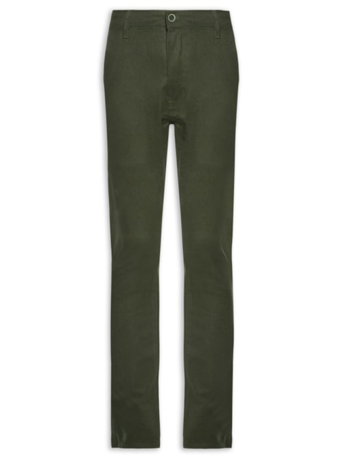 Calça Masculina Chino Slim Fit Color - Verde