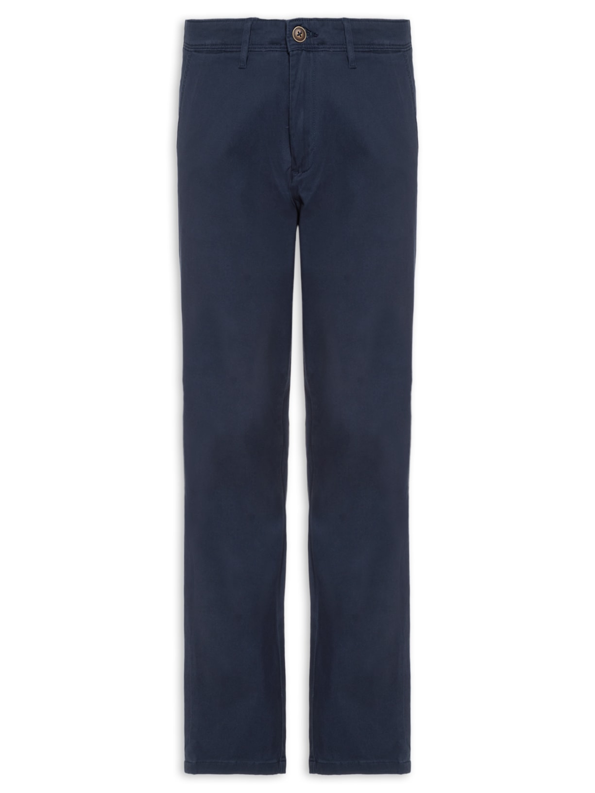 Calça Masculina Chino Slim Fit Em Algodão Azul Jack & Jones