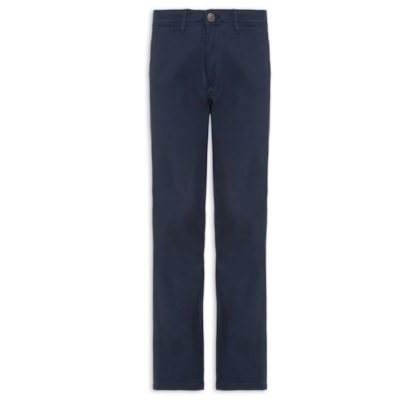 Calça Masculina Chino Slim Fit Em Algodão - Azul