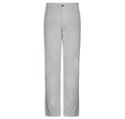 Calça Masculina Chino Slim Fit Em Algodão - Cinza