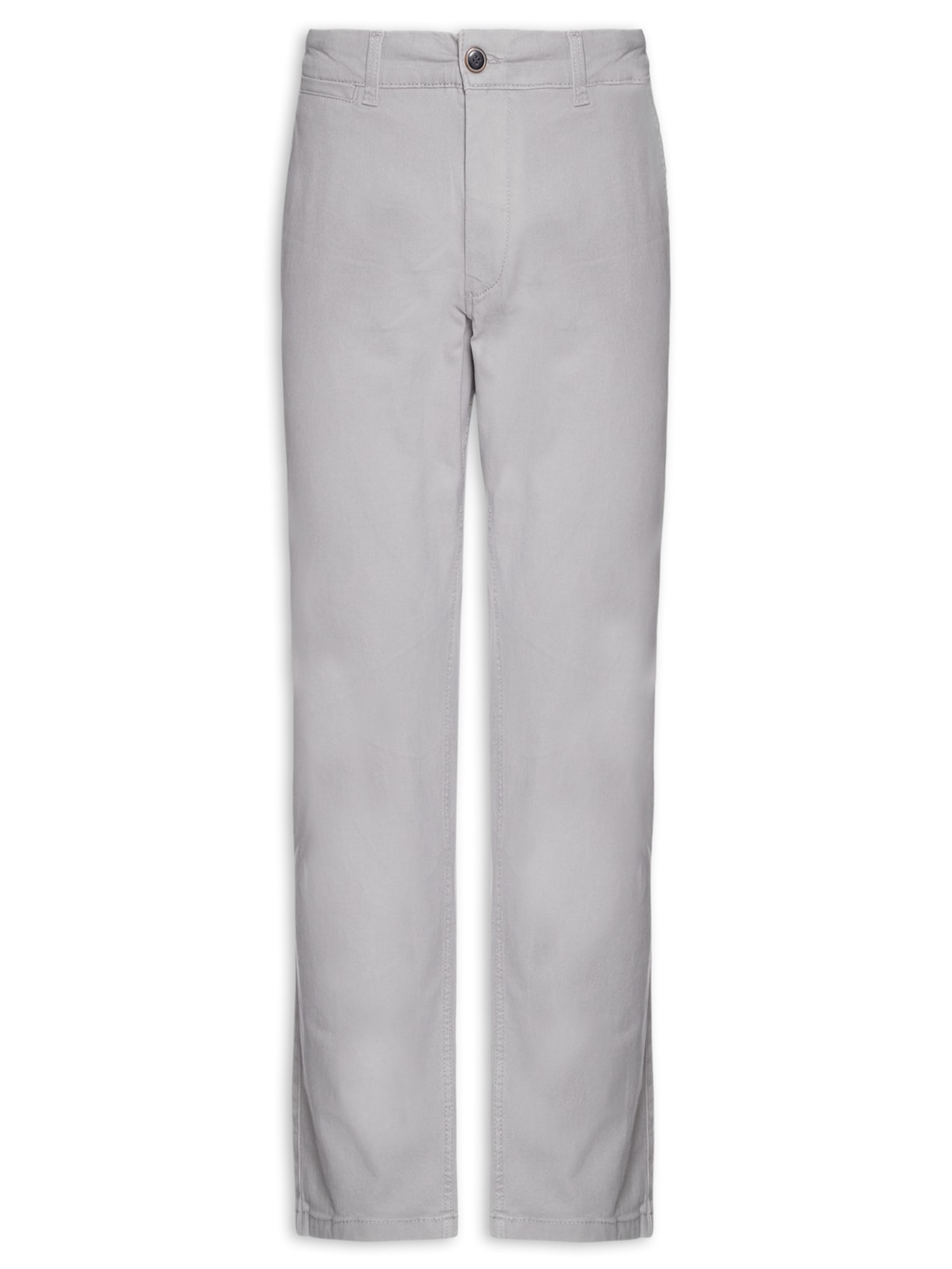 Calça Masculina Chino Slim Fit Em Algodão - Cinza