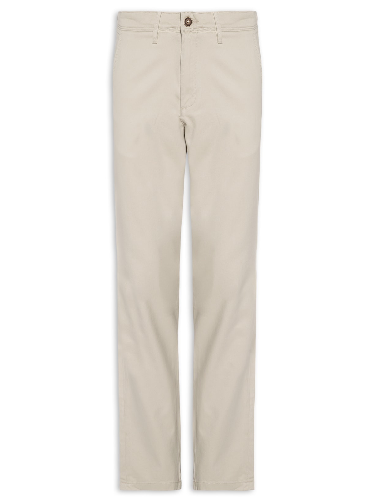 Calça Masculina Chino Slim Fit em Algodão Orgânico - Bege
