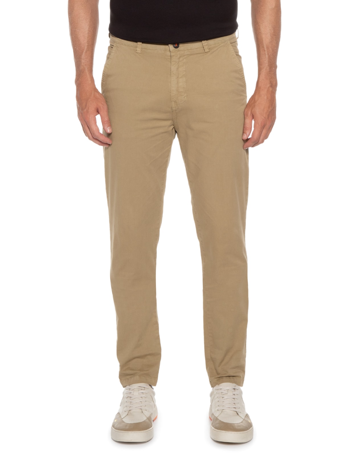 Calça Masculina Chino Slim Ton Bege Jab