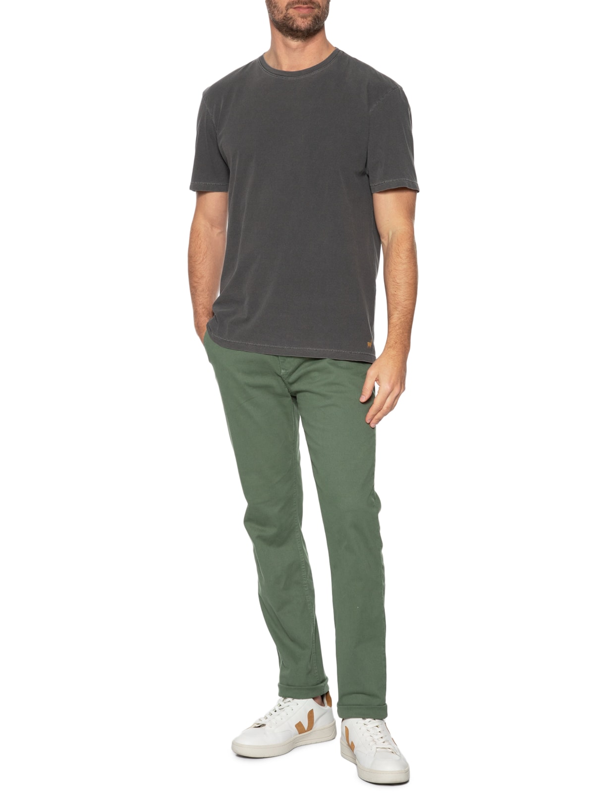 Calça Masculina Chino Verde Zapalla