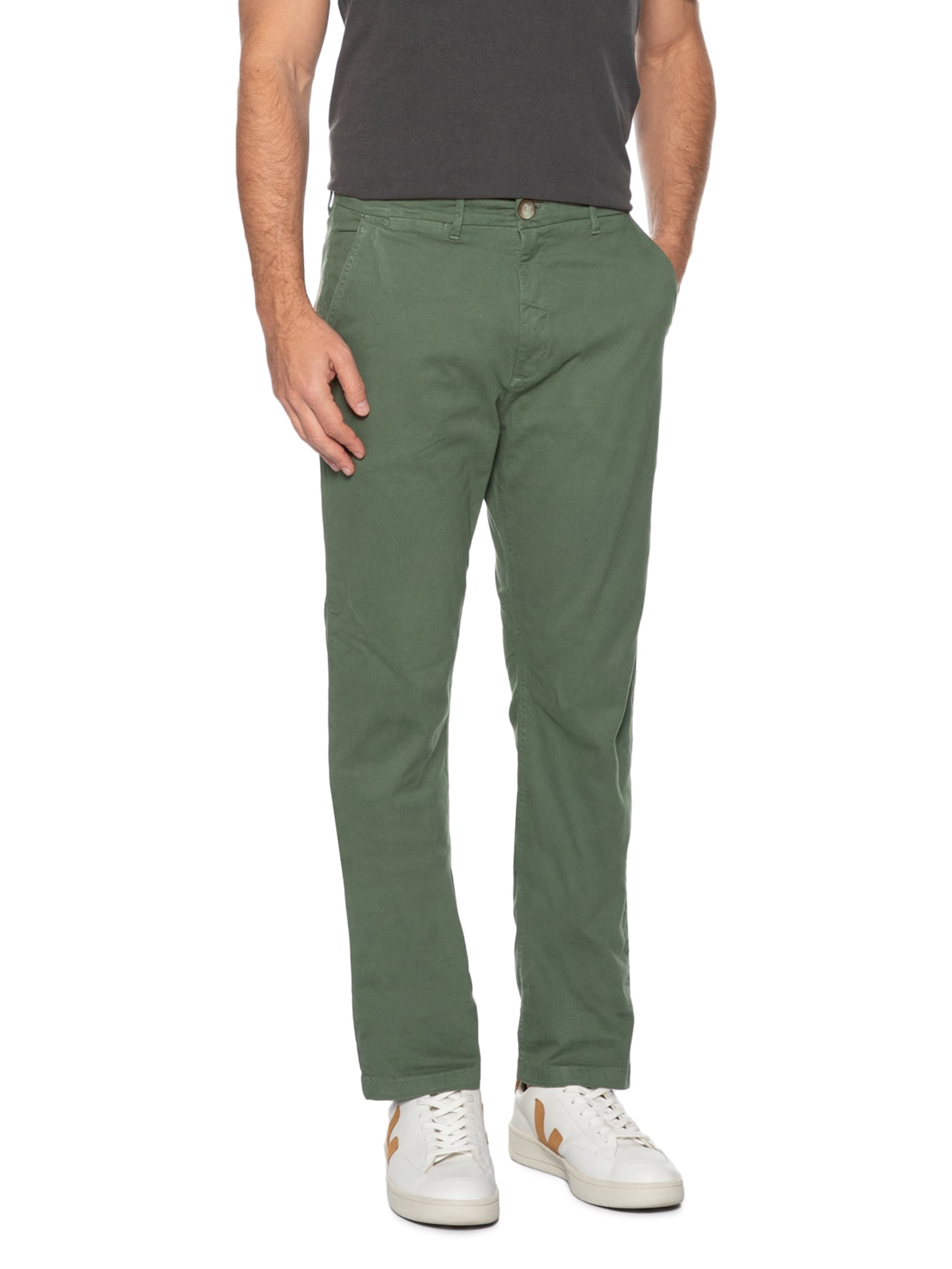 Calça Masculina Chino Verde Zapalla