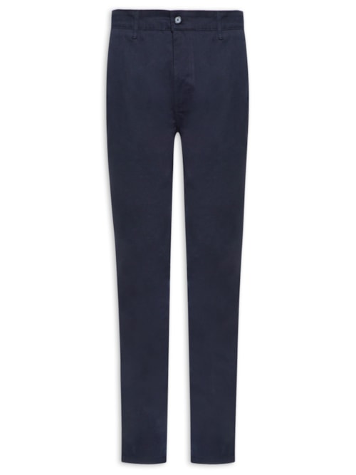 Calça Masculina Clássica Chino Reta - Azul