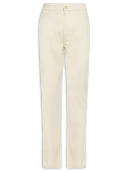 Calça Masculina Clássica Chino Reta - Bege