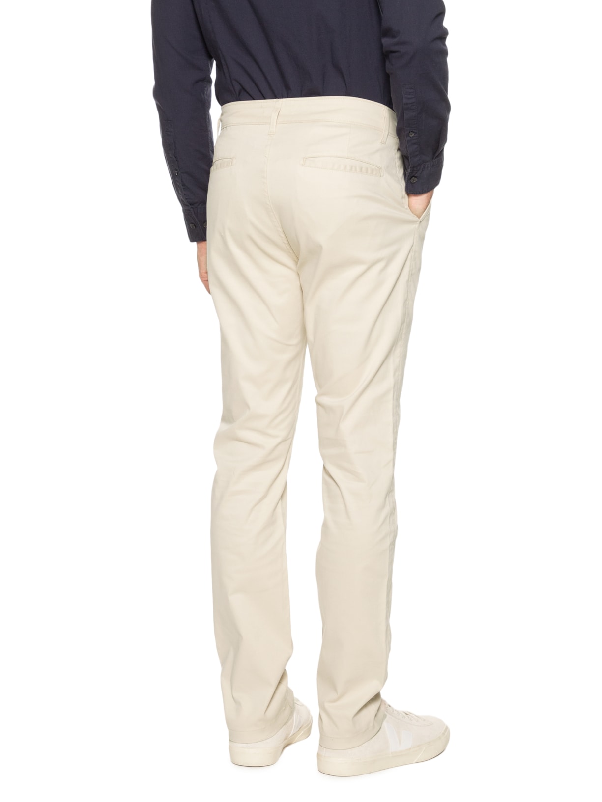 Calça Masculina Clássica Chino Reta Bege '2 Essential