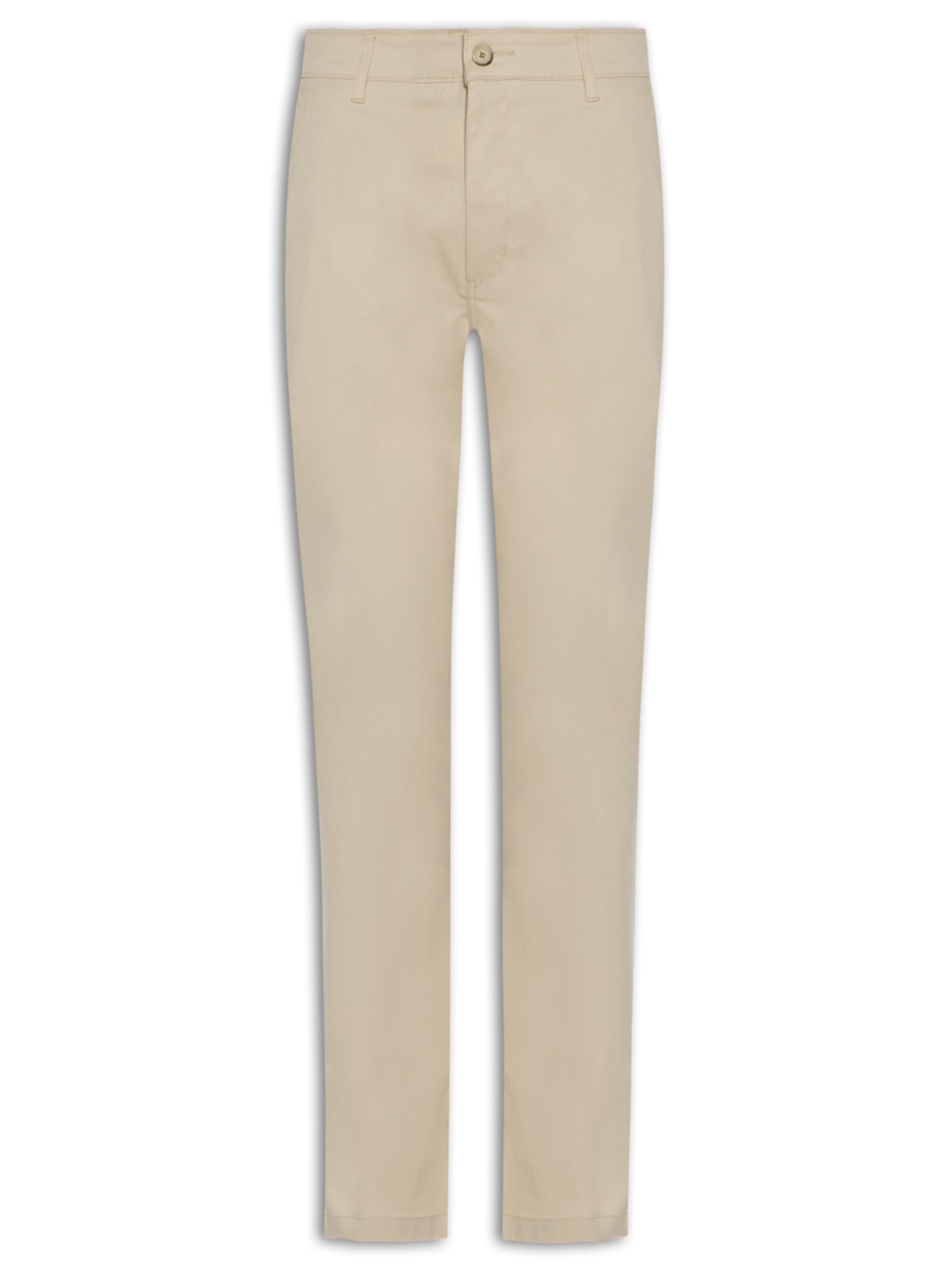 Calça Masculina Clássica Chino Reta Bege '2 Essential