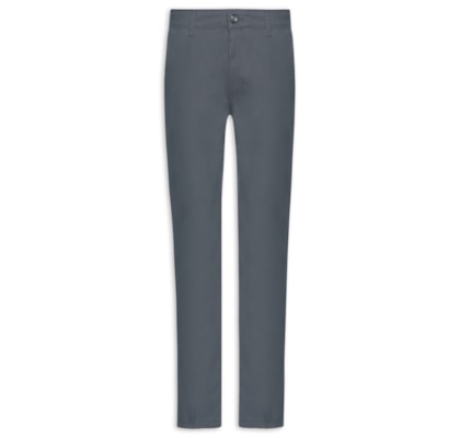 Calça Masculina Clássica Chino Reta - Cinza