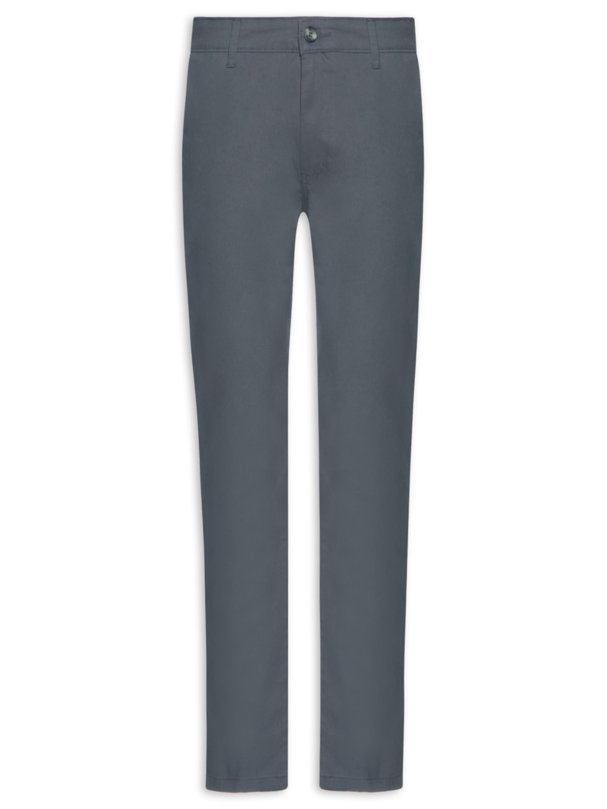 Calça Masculina Clássica Chino Reta - Cinza
