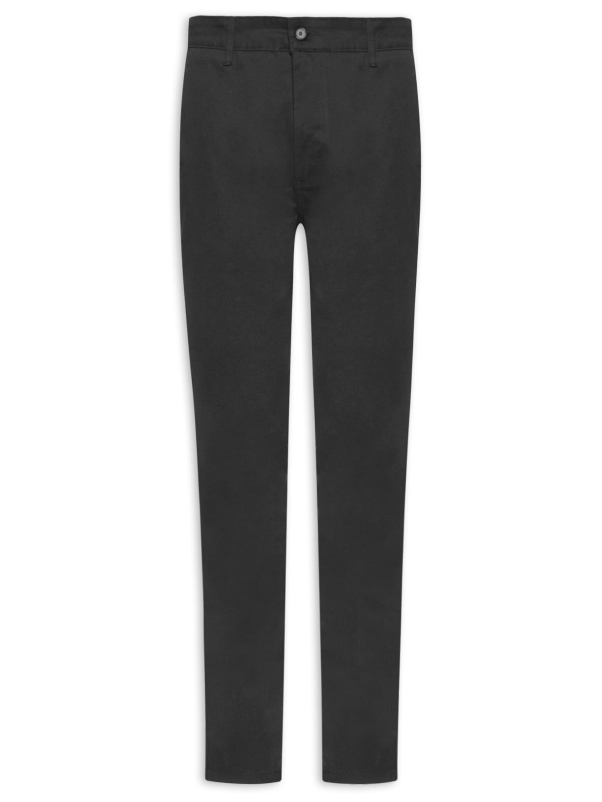 Calça Masculina Clássica Chino Reta - Preto