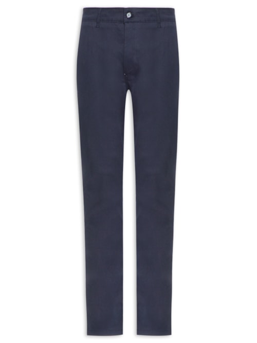 Calça Masculina Clássica Chino Slim - Azul