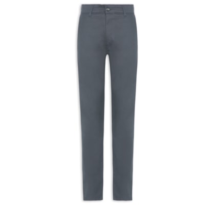 Calça Masculina Clássica Chino Slim - Cinza