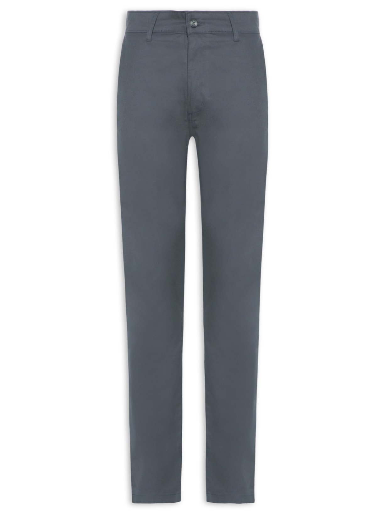 Calça Masculina Clássica Chino Slim - Cinza