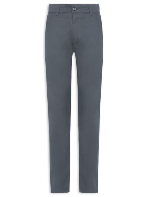 Calça Masculina Clássica Chino Slim - Cinza