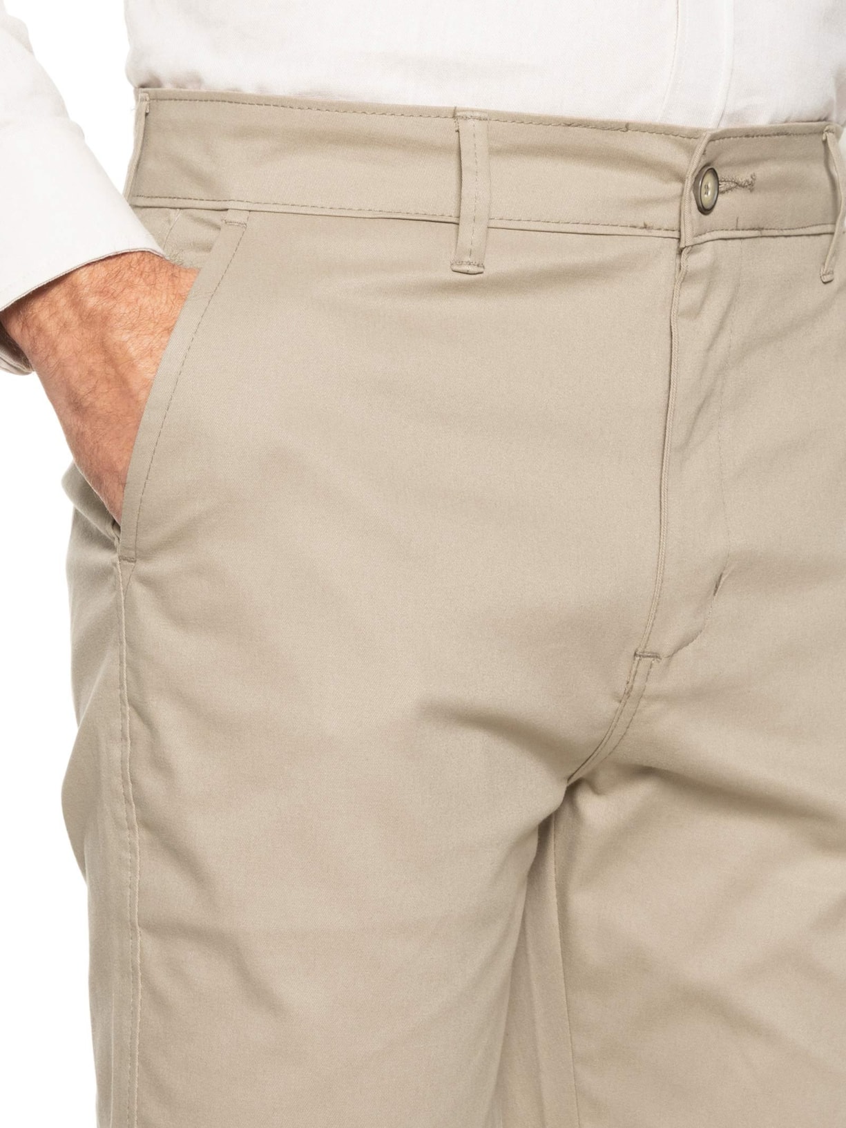 Calça Masculina Clássica Chino Slim Marrom '2 Essential