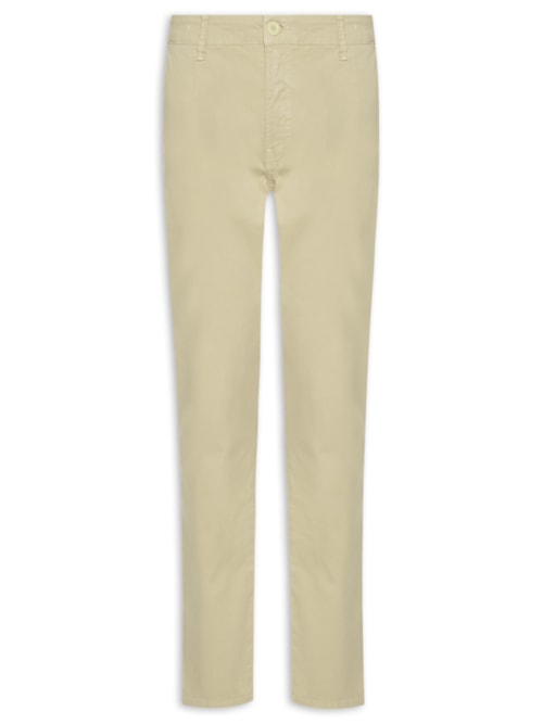 Calça Color Slim Chino - Caqui Claro - Calça Color Slim Chino Caqui Claro 40