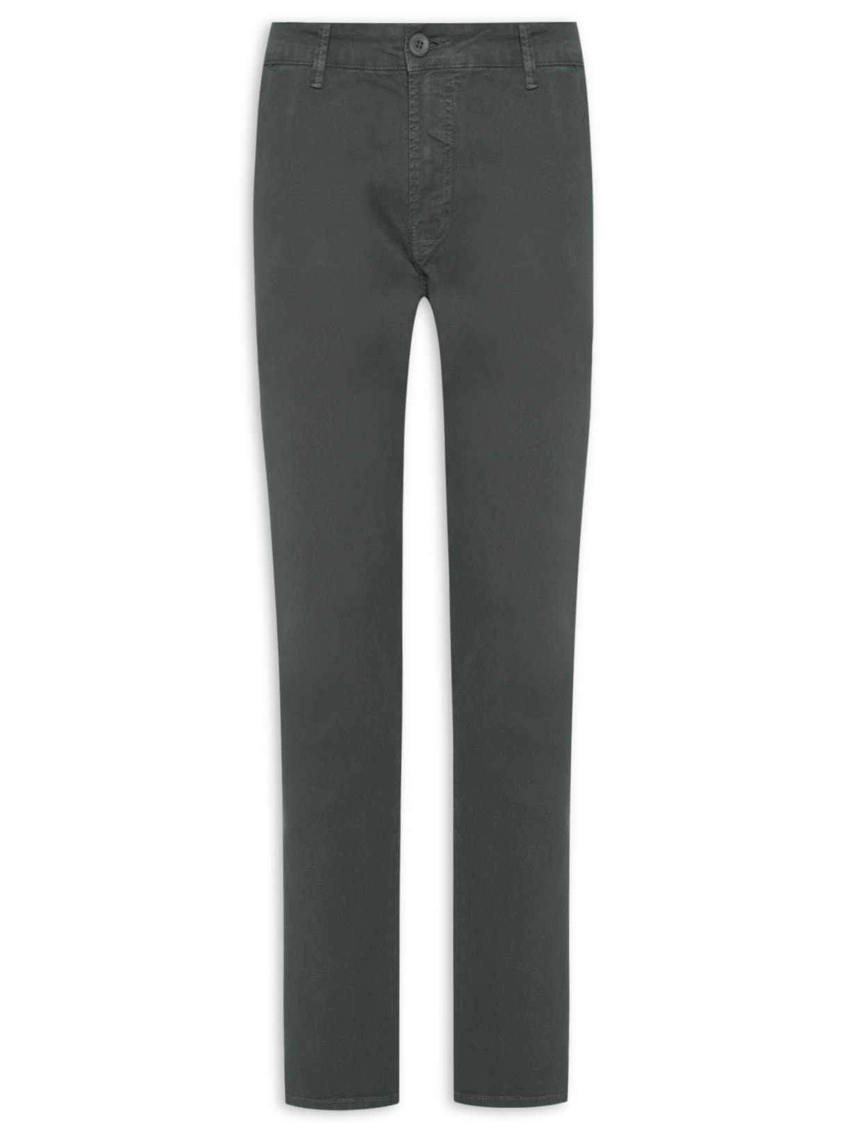 Calça Masculina Color Slim Chino - Cinza