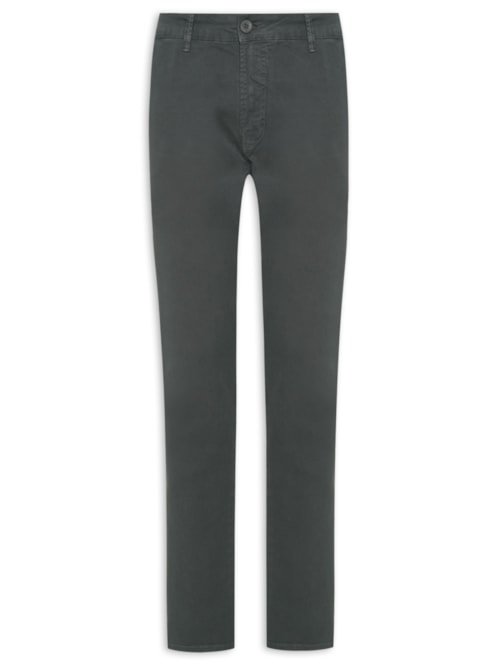 Calça Masculina Color Slim Chino - Cinza