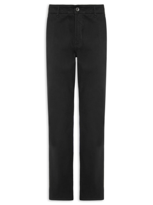 Calça Masculina Color Slim Chino - Preto