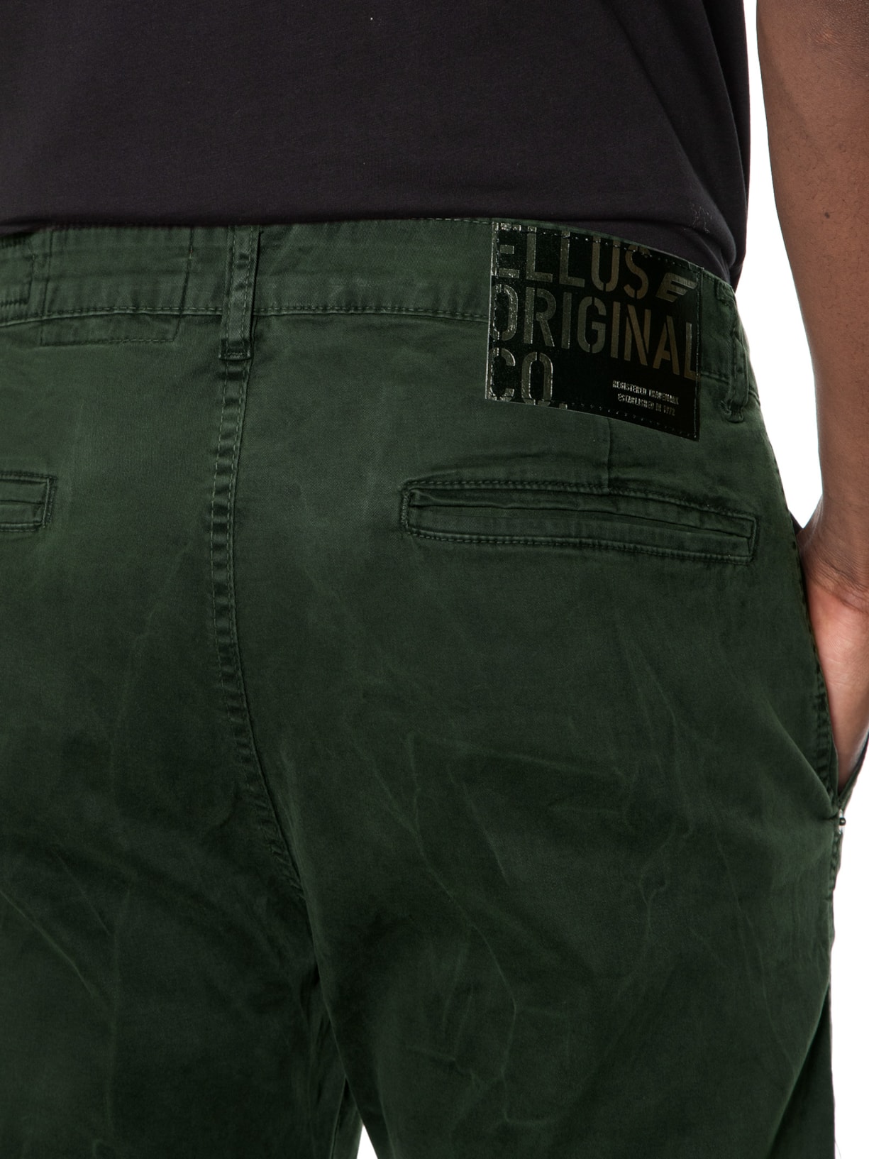 Calça Masculina Color Twill Power Comfort Slim Cargo Z Verde Ellus