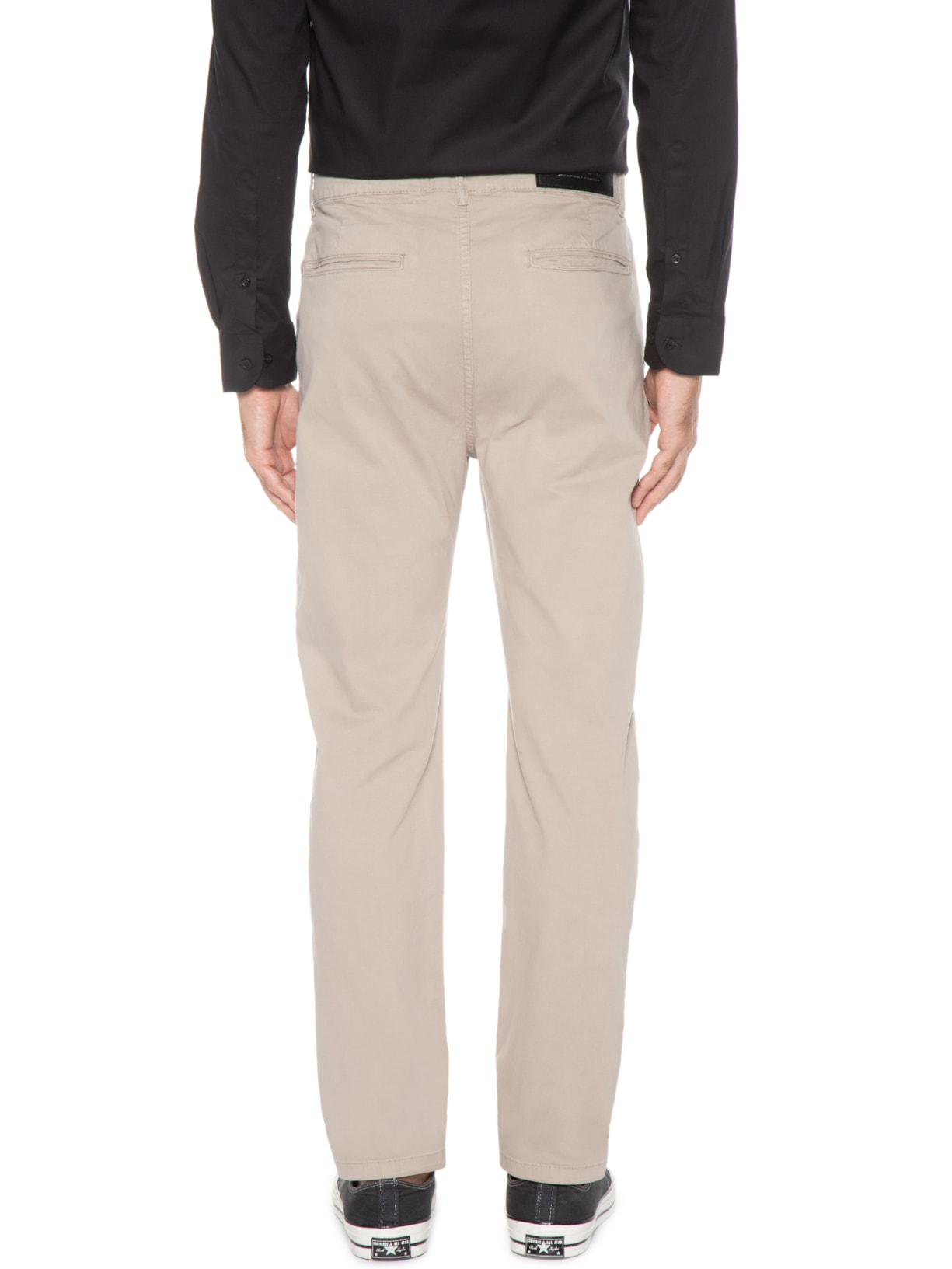 Calça Masculina Color Twill Power Slim B. Faca Bege Ellus