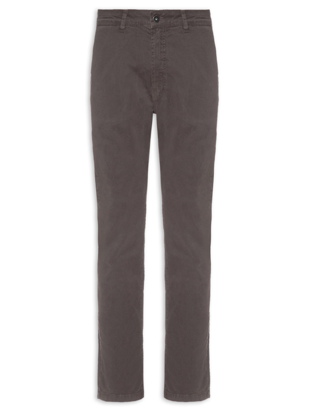 Calça Masculina Color Twill Power Slim - Cinza