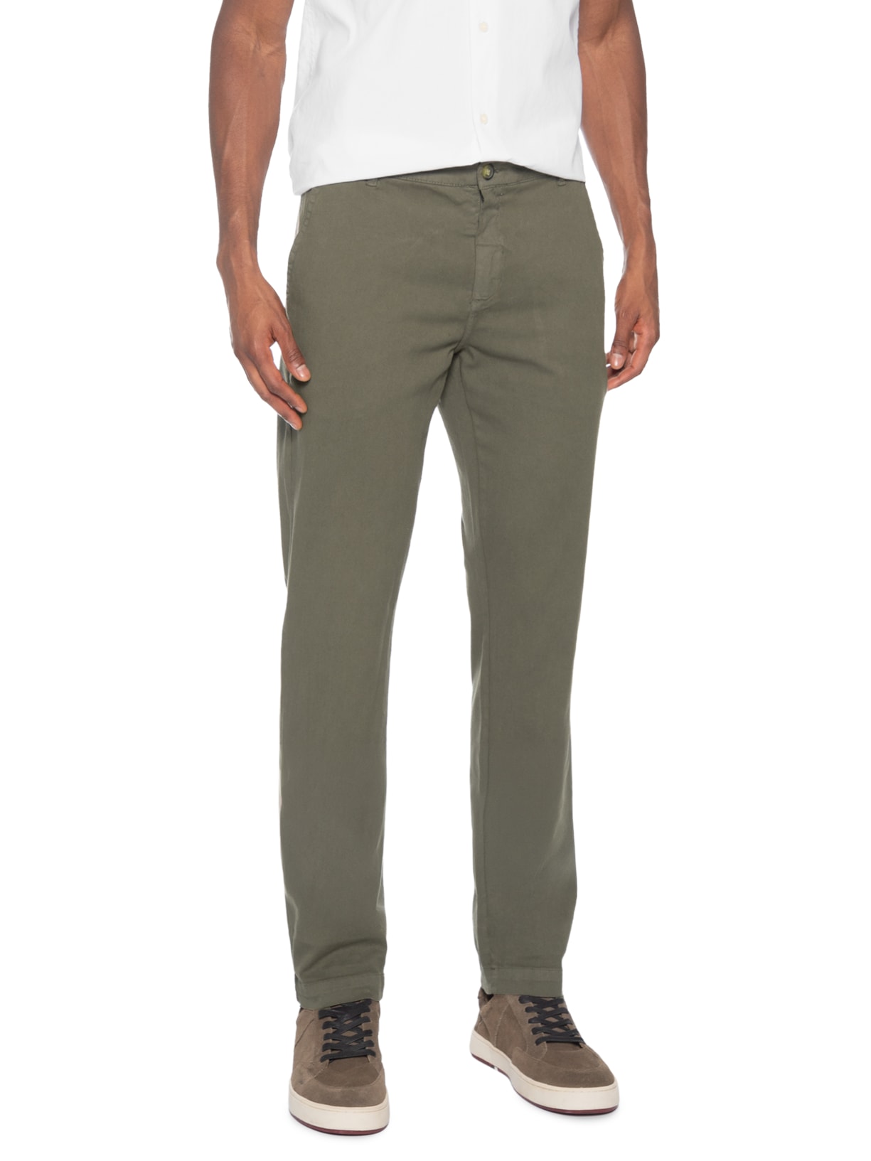 Calça Masculina Comfort Com Elástico Verde Pineapple