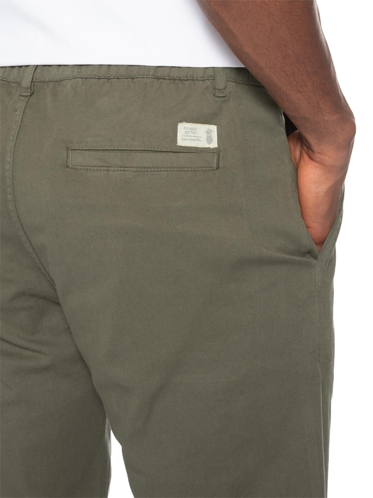 Calça Masculina Comfort Com Elástico Verde Pineapple