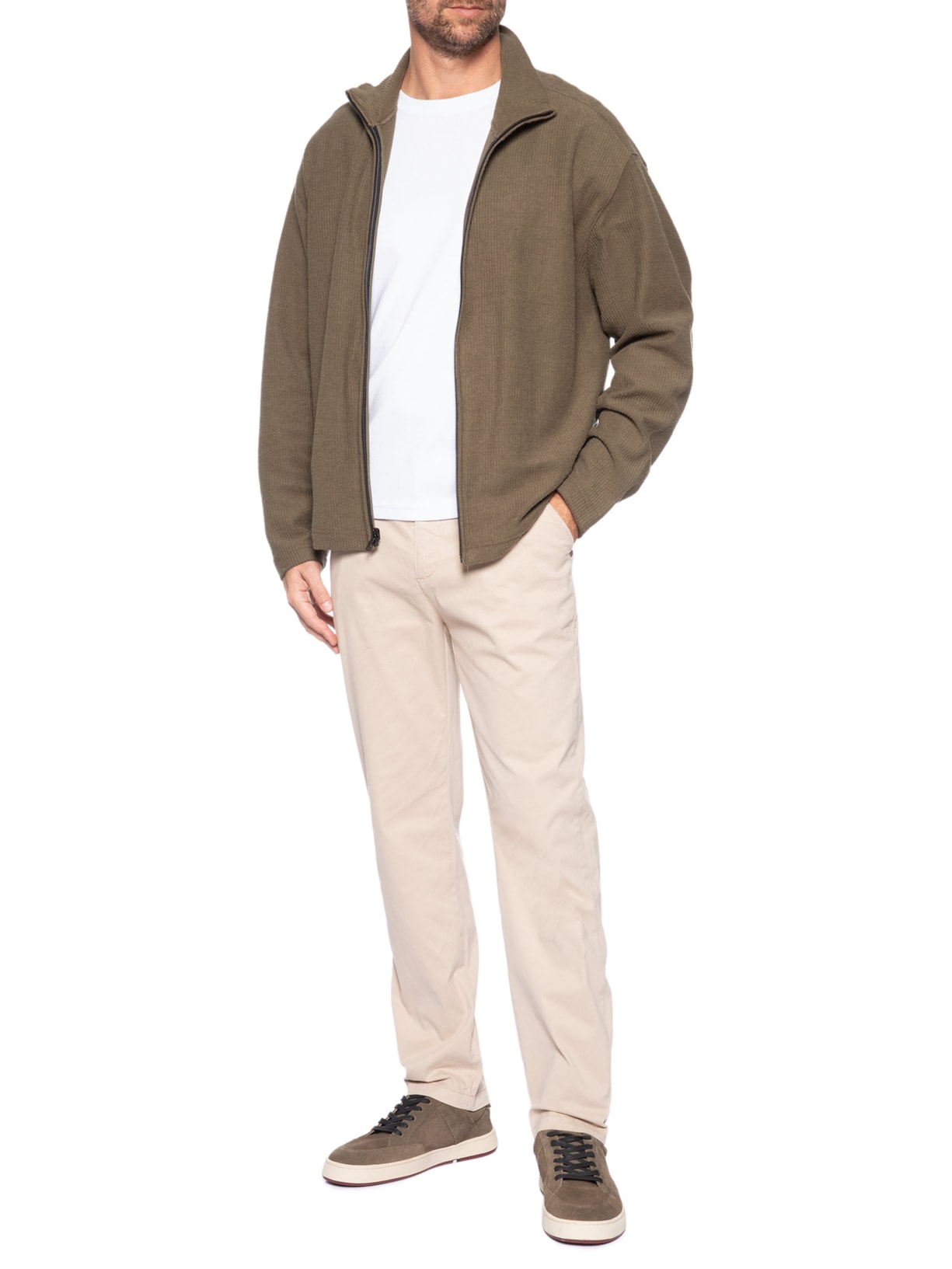 Calça Masculina Comfort Paper Bege Osklen