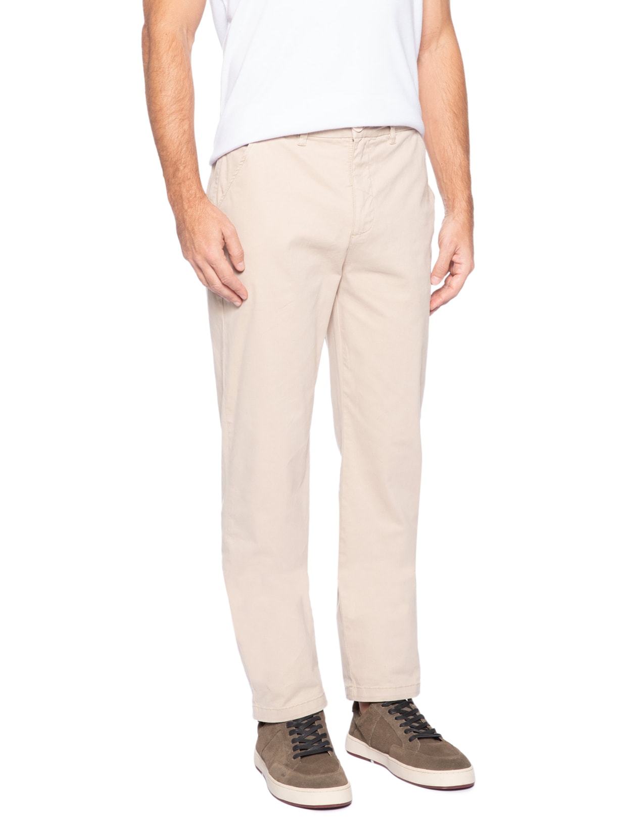 Calça Masculina Comfort Paper Bege Osklen