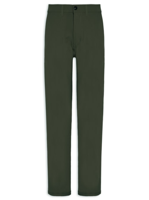 Calça Masculina Confort Slim - Verde