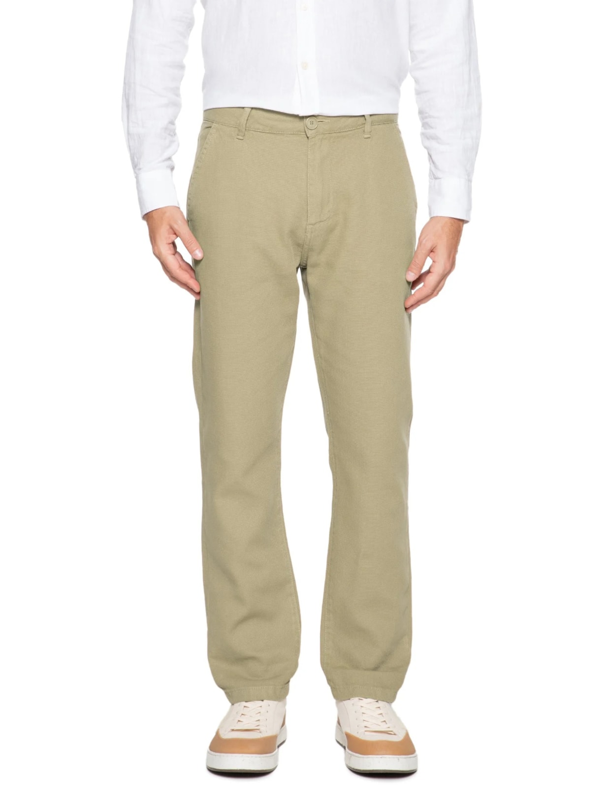 Calça Masculina Confort Texture Bege Osklen