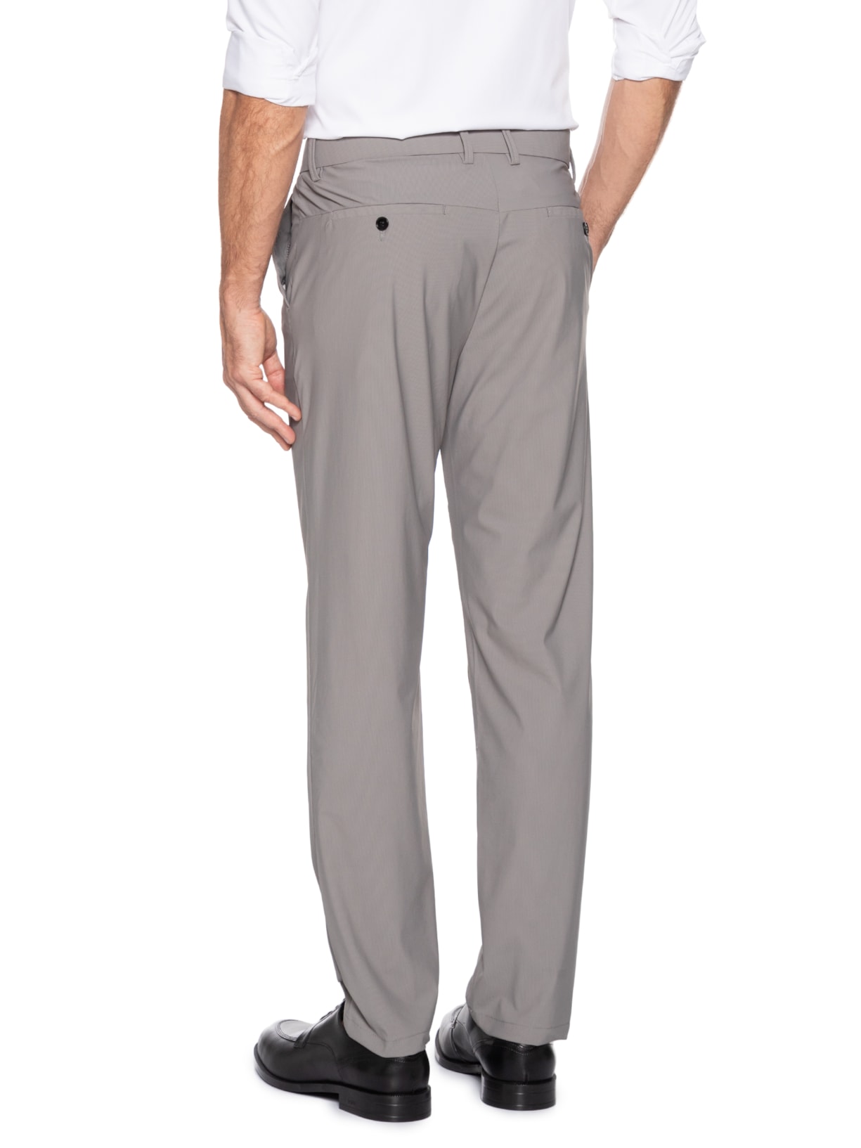 Calça Masculina Corte Alfaiataria Casual Slim Cinza '2 Essential