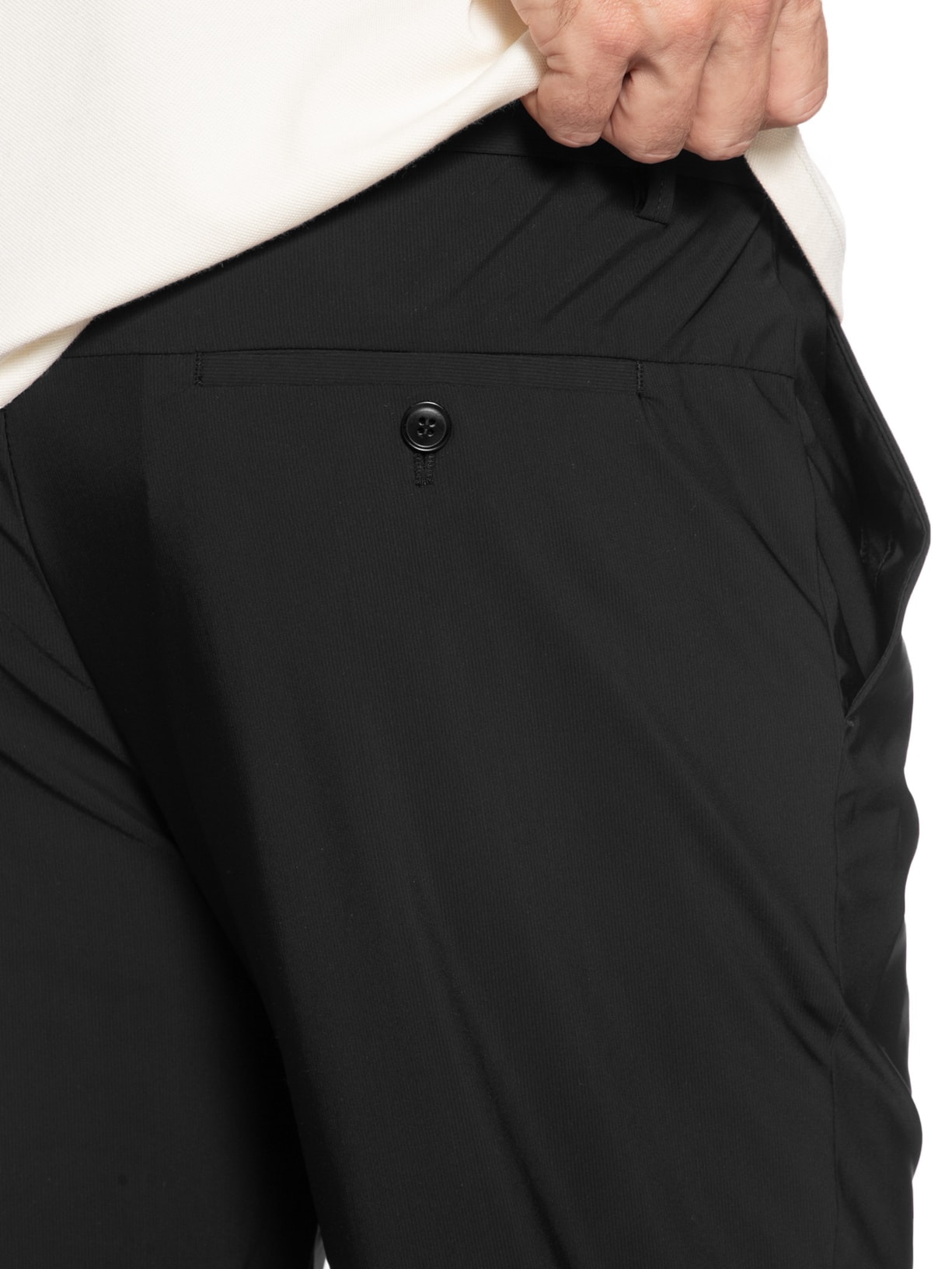 Calça Masculina Corte Alfaiataria Casual Slim Preto '2 Essential