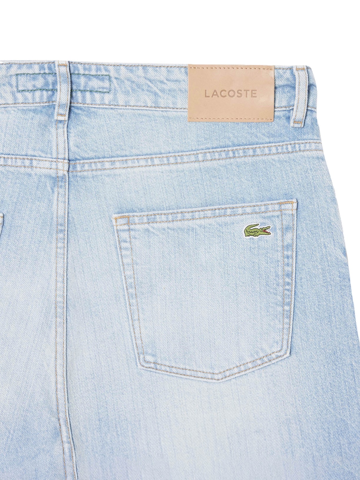 Lacoste Calça Masculina Corte Reto Jeans Pockets Azul