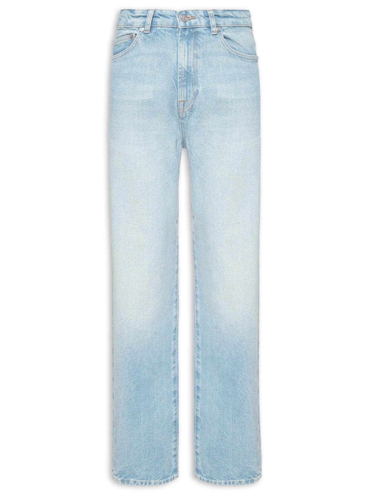 Calça Masculina Corte Reto Jeans 5 Pockets - Azul