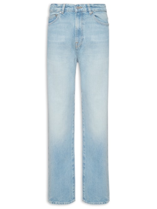 Calça Masculina Corte Reto Jeans 5 Pockets - Azul