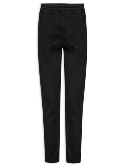 Calça Masculina Cós Elástico - Preto