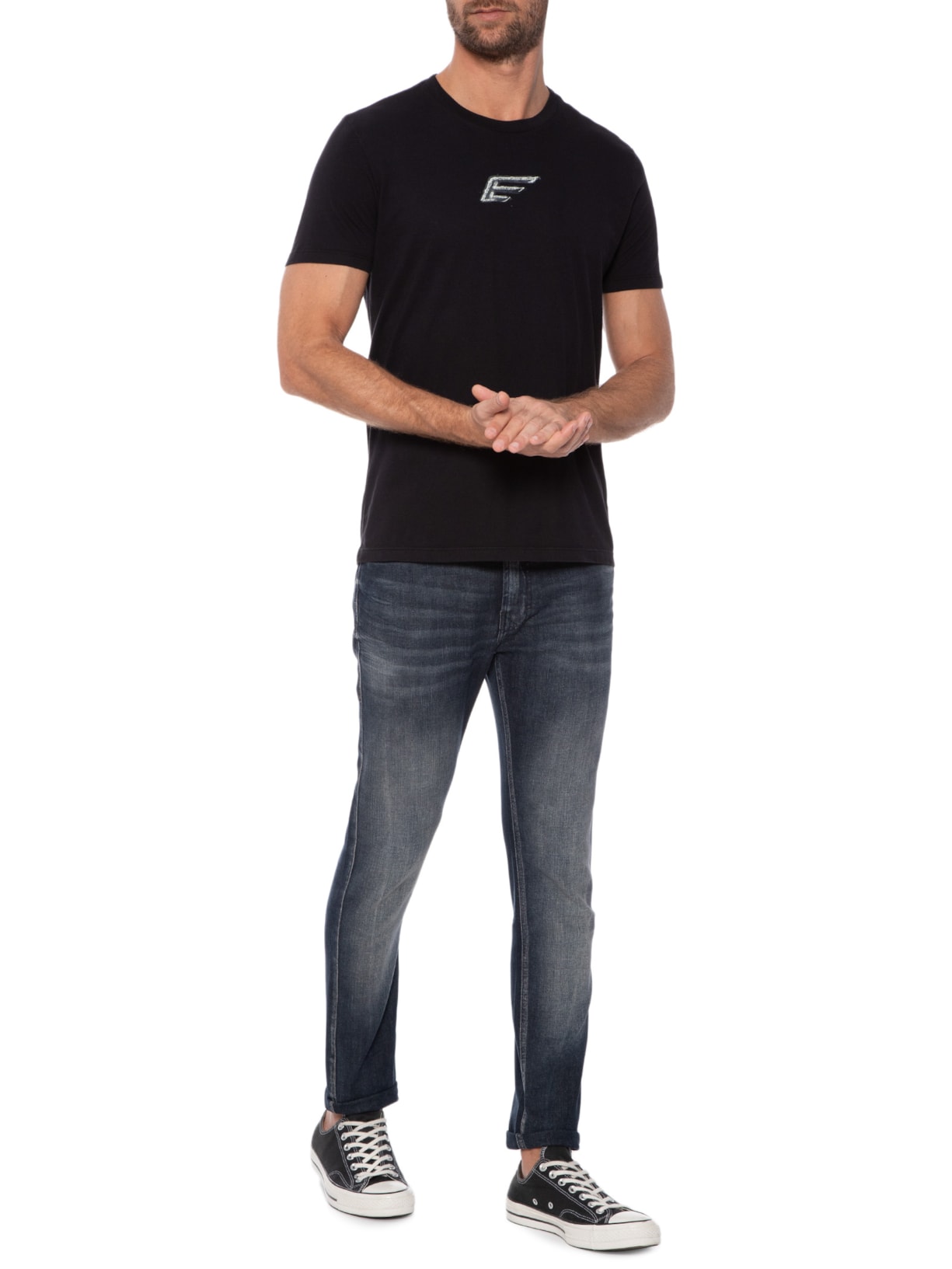 Calça Masculina Dark Forest Elastic Skinny Et. Zetex Azul Ellus