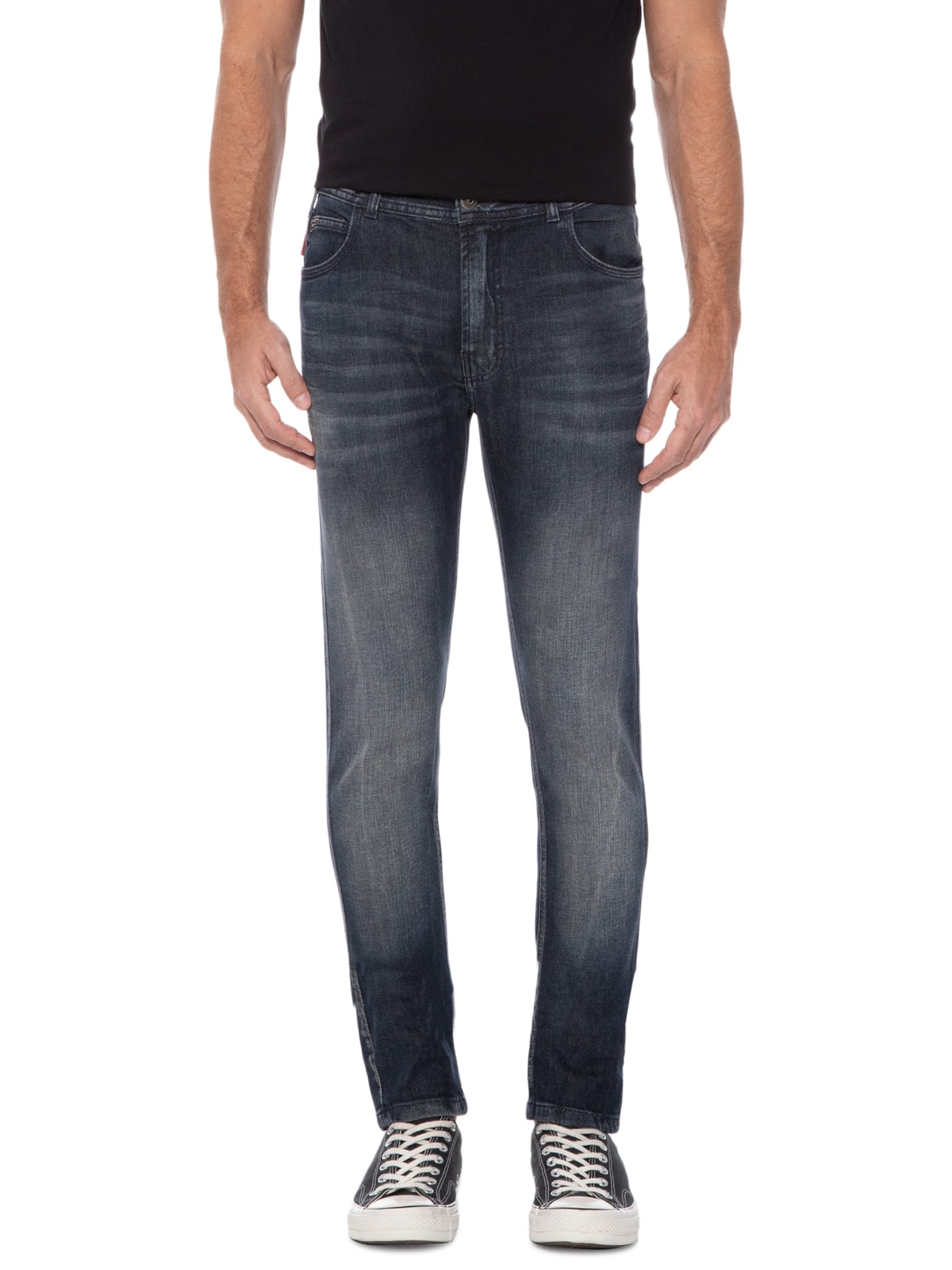 Calça Masculina Dark Forest Elastic Skinny Et. Zetex Azul Ellus