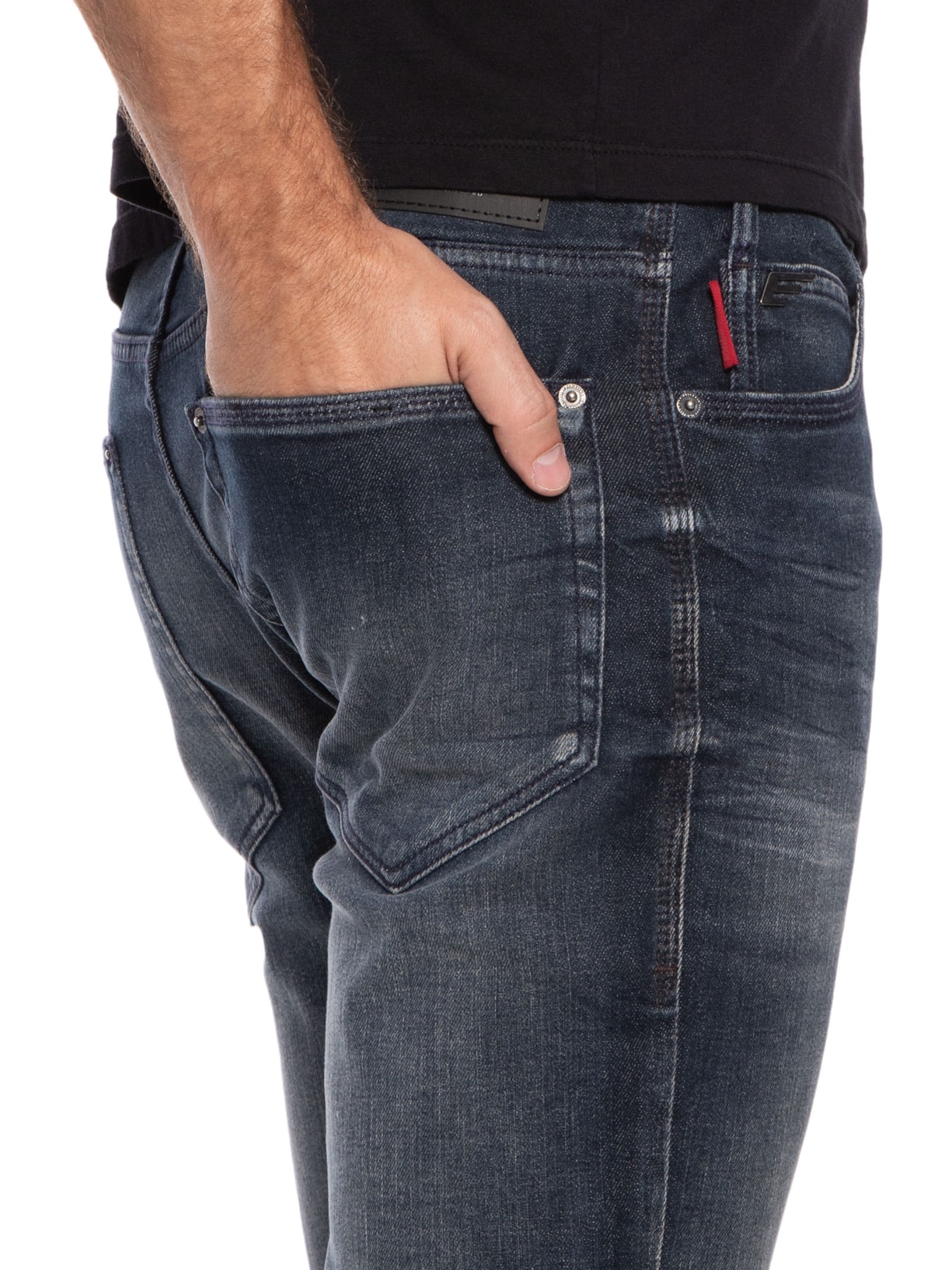 Calça Masculina Dark Forest Elastic Skinny Et. Zetex Azul Ellus