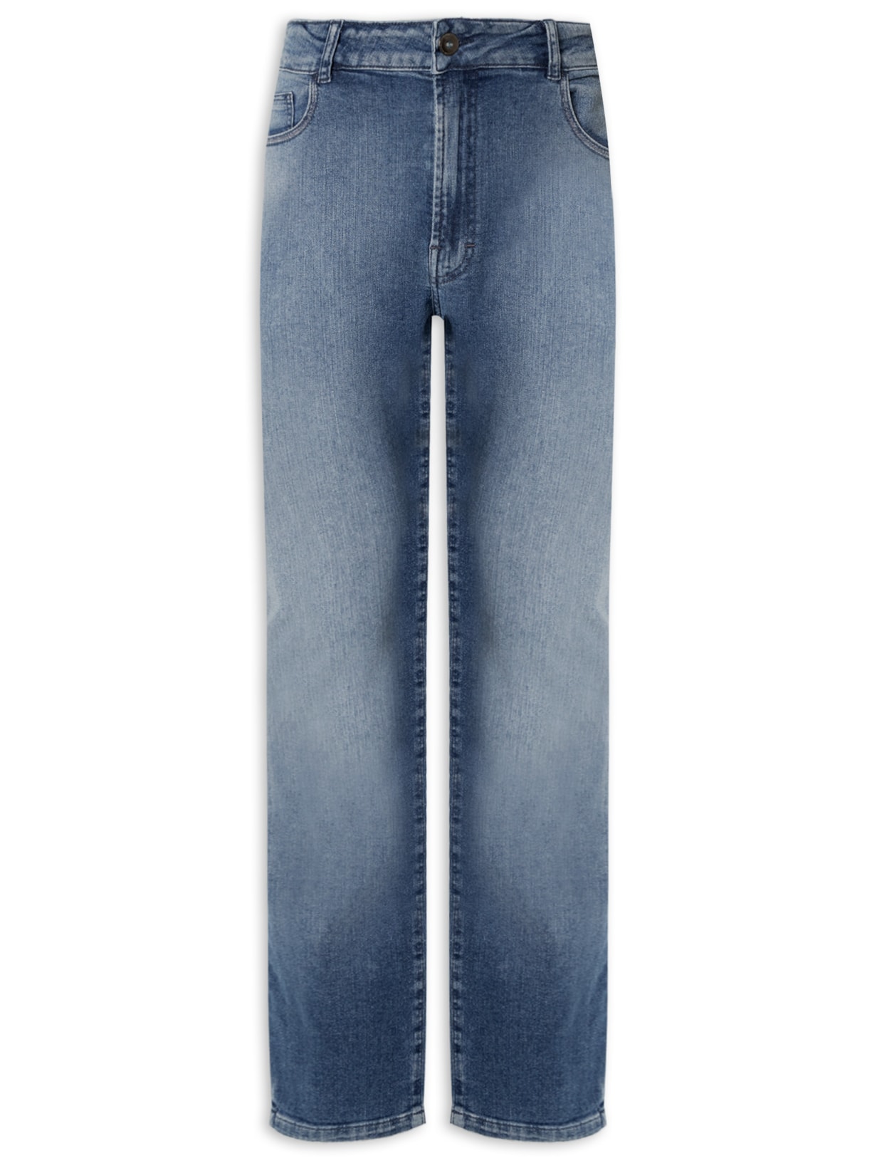 Calça Masculina Dark Indigo Elastic Skinny - Azul