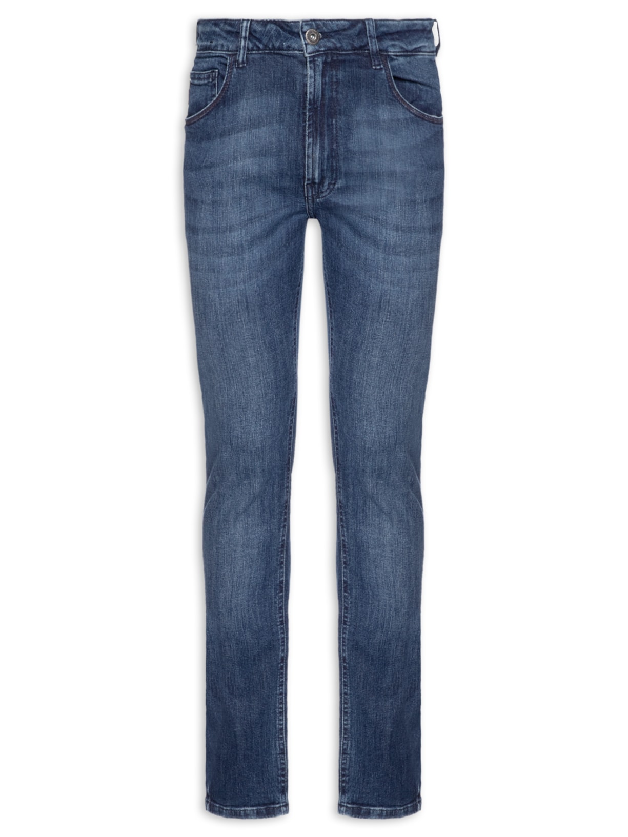 Calça Masculina Dark Sea Elstic Skinny - Azul