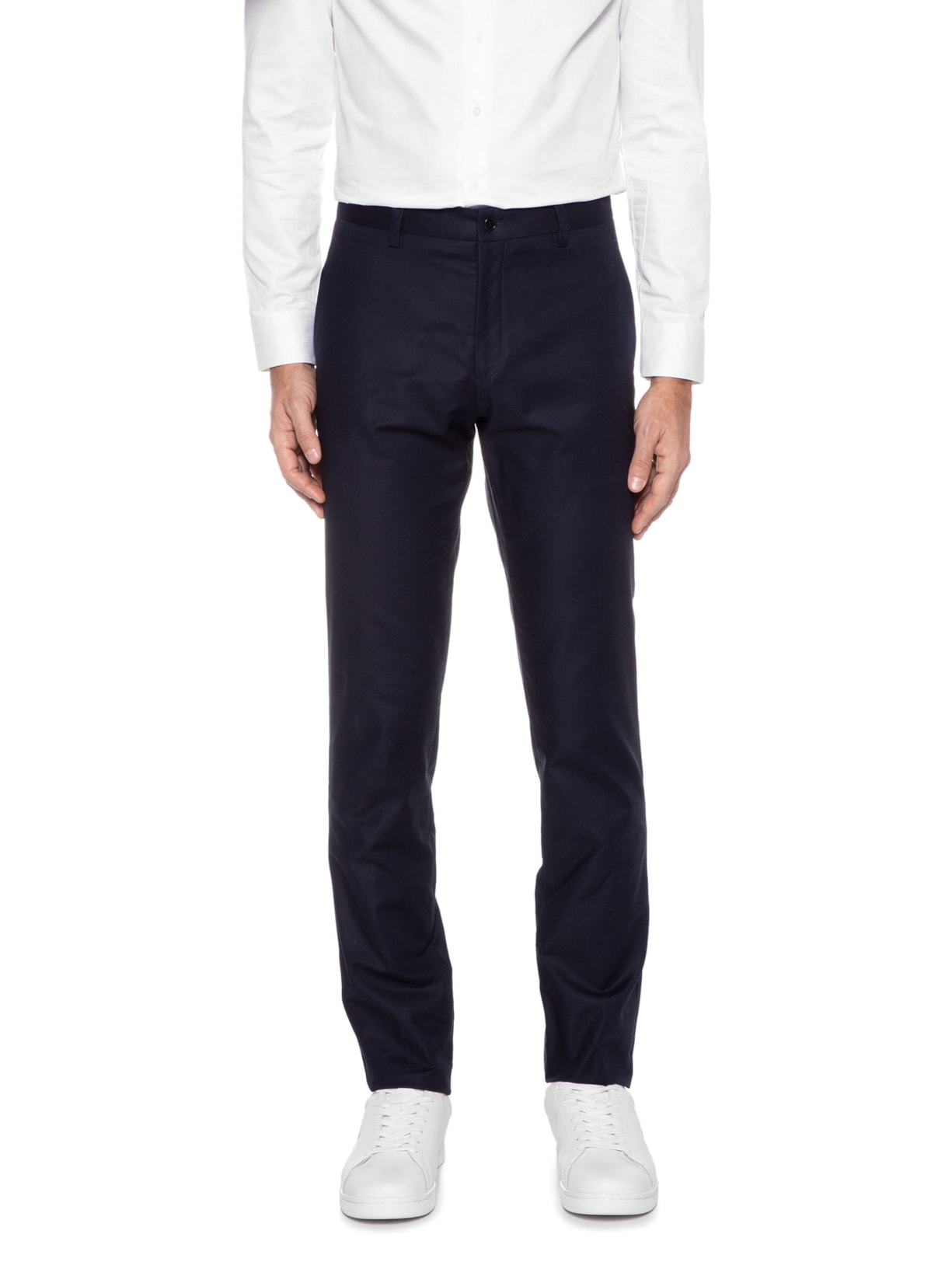 Calça Masculina de Alfaiataria Slim Fit Leve Lisa Azul Ricardo Almeida