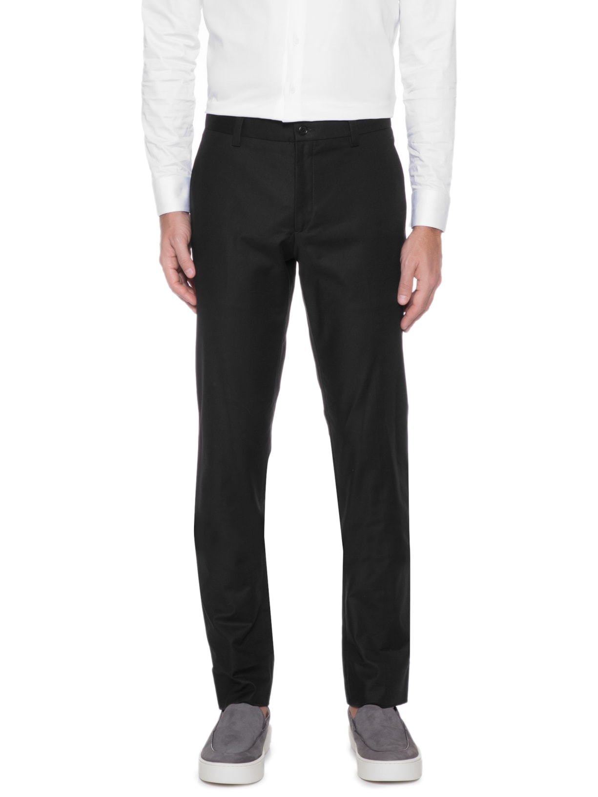 Calça Masculina de Alfaiataria Slim Fit Leve Lisa Preto Ricardo Almeida