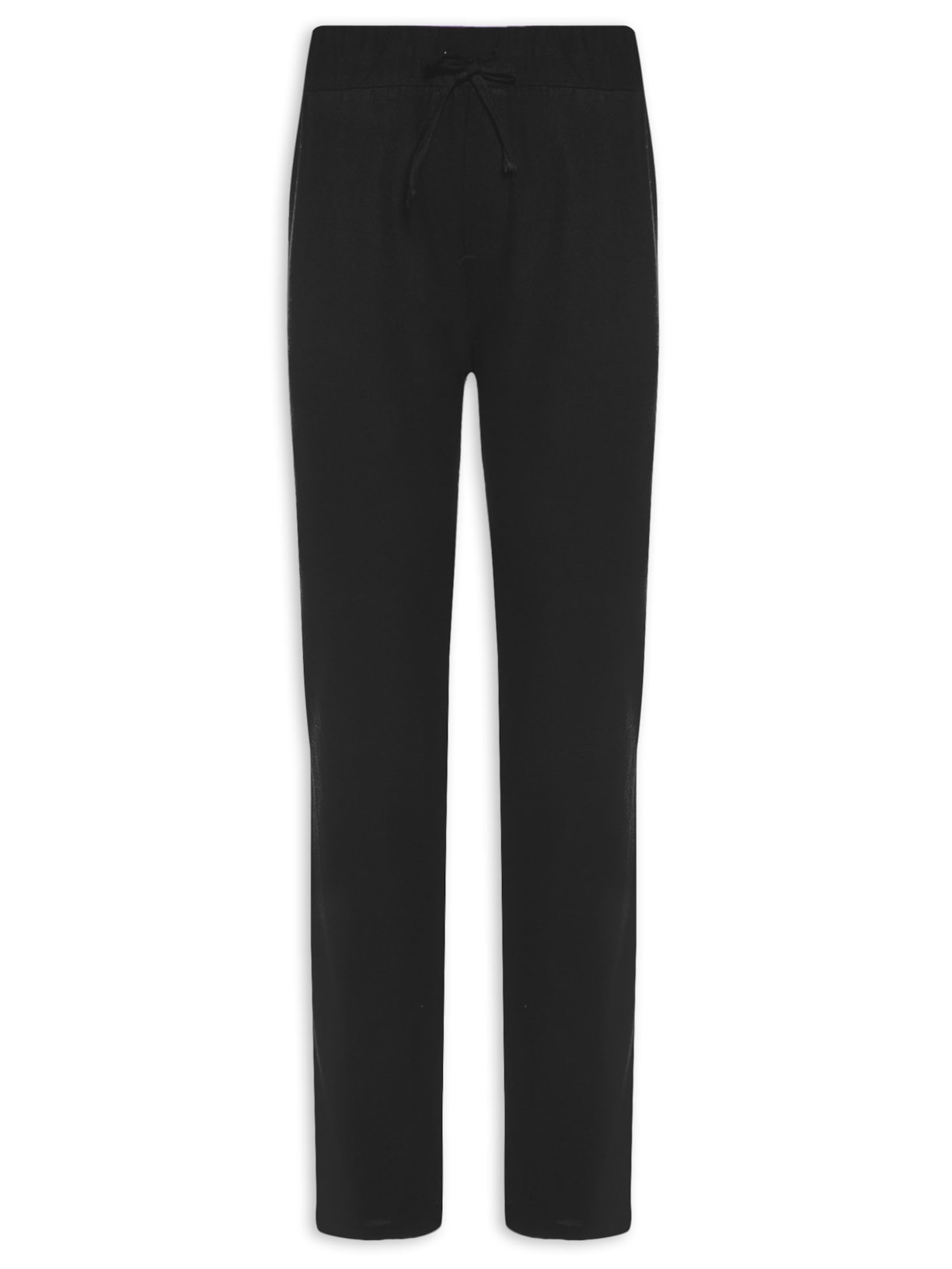Calça Masculina De Linho - Preto